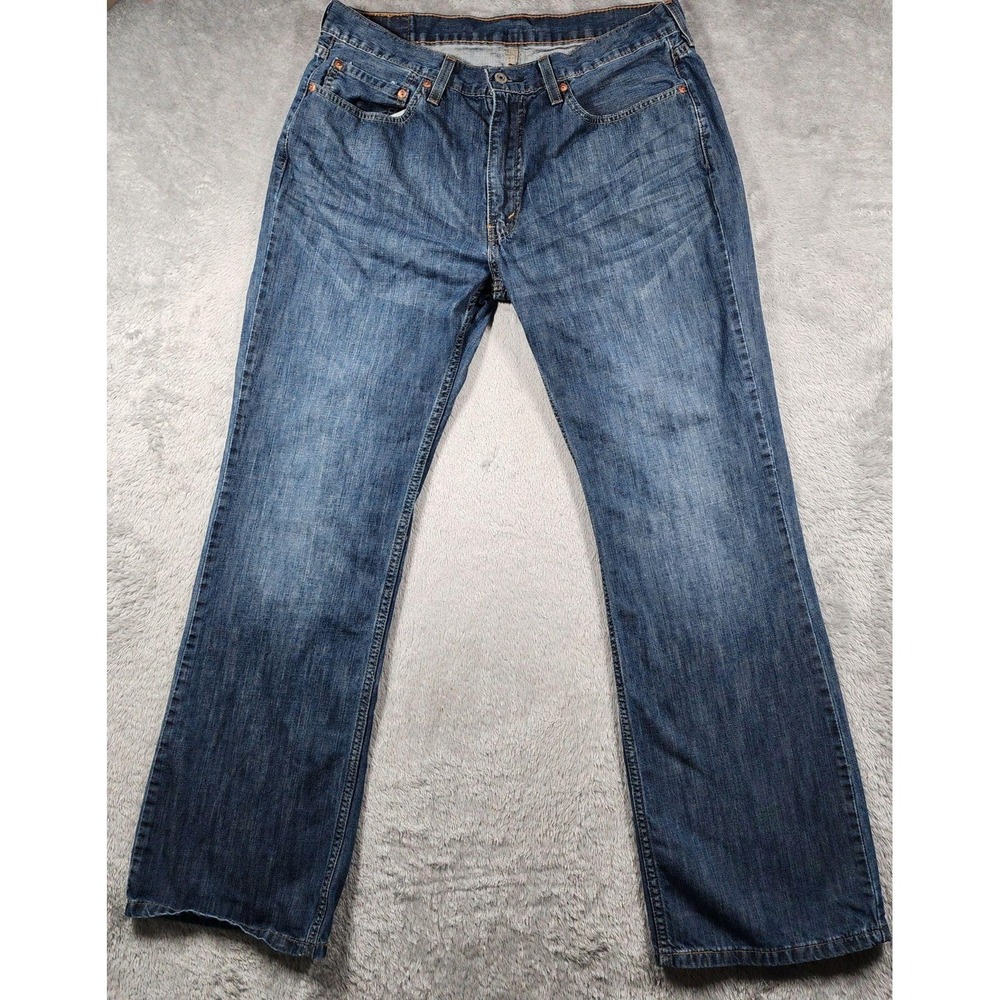 Levis 527 Jeans Mens 36x32 (Fits 34x31) Blue Medium Wash Slim Bootcut Pants